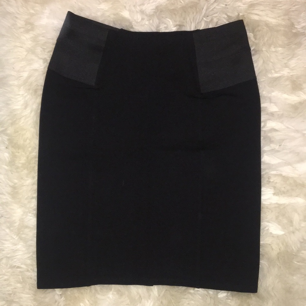 Calvin Klein Black Pencil Skirt with Elastic Waist